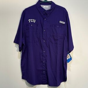 Columbia PFG TCU Buttondown Shirt Men’s Large Purple